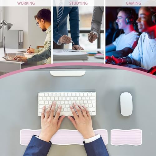Gel Wrist Rest for Computer Keyboard and Mouse, Ergonomic Clear Keyboard Pad - Image 7
