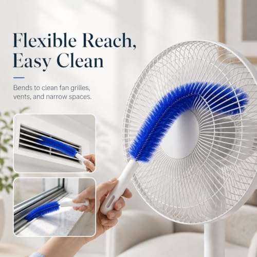 90° Flexible Ceiling & Fan Dust Magnet, Bendable Microfiber Head, Fan Cleaning - Image 7