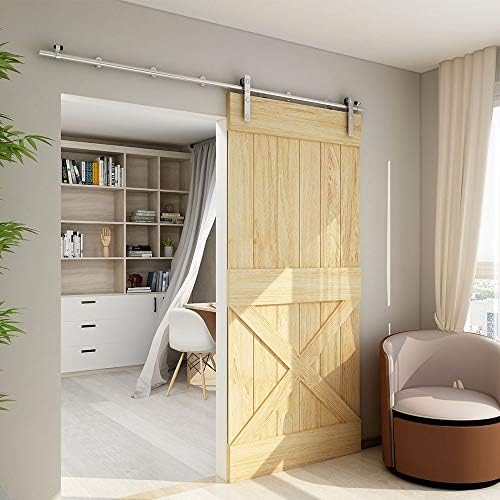 TSMST 11FT Sliding Barn Door Hardware Kit, Stainless Steel Heavy Duty Sturdy - Image 6