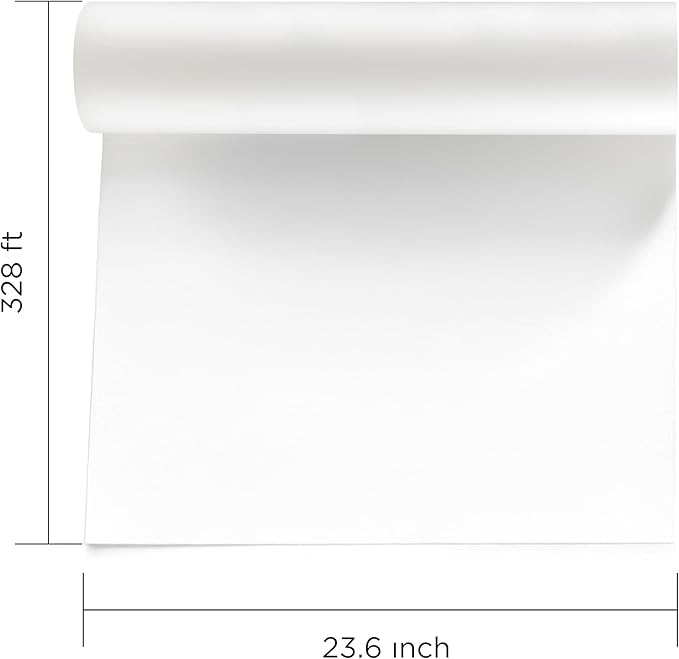 DTF Transfer Film Roll 23.6in x 328ft (Pack of 2) β Hot & Cold Peel β Double Matte Anti-Static Coating β Premium Heat Transfer Film for Vibrant Colors & Durable Prints β Works with All DTF Printers