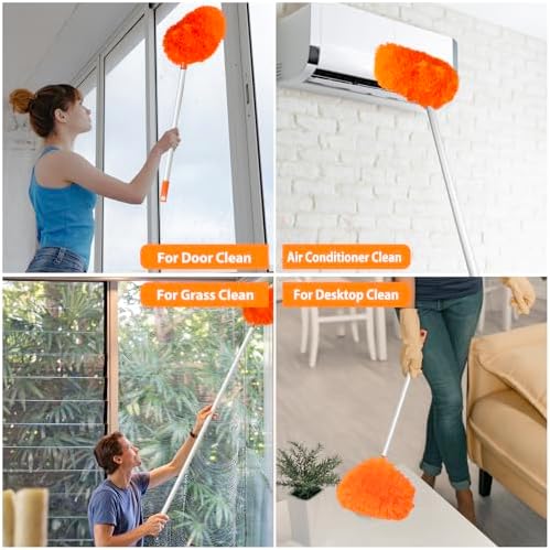 FONUNO Ceiling Fan Cleaner Duster High Ceiling Extended Fan Blade Cleaner - Image 6
