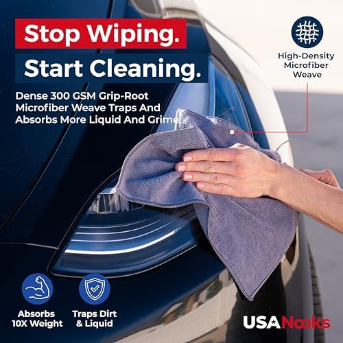 USANOOKS Microfiber Cleaning Cloth Grey - Image 6