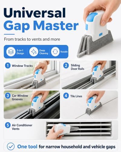 3-in-1 Window Track Cleaning Tool - Image 7