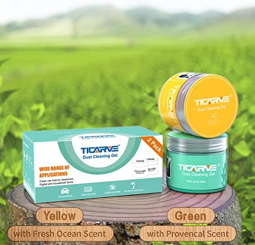 TICARVE 2pack Cleaning Gel for Car Putty Slime Car Accessories Cleaner Kit - Image 7