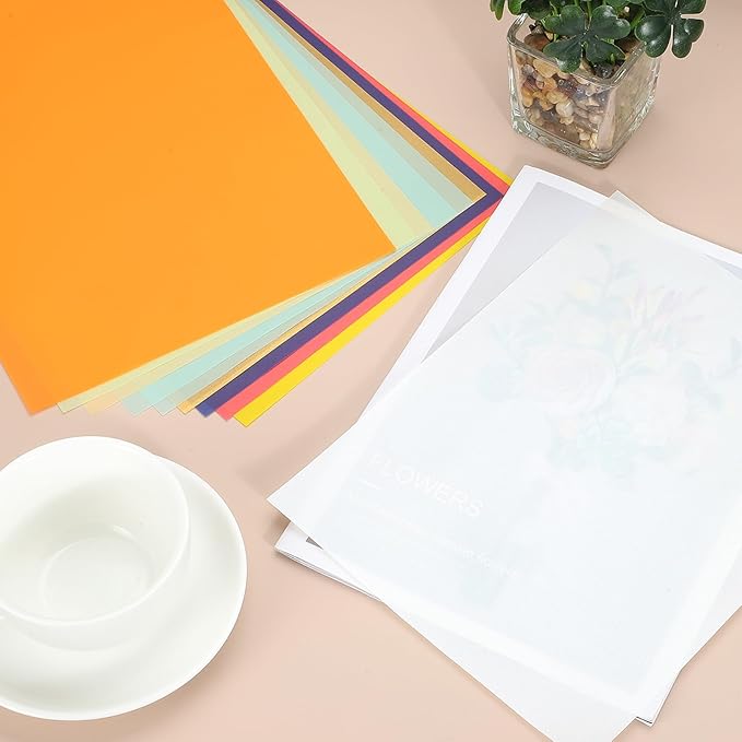 PATIKIL 30 Sheets Vellum Paper 8.5x11inches, Printable Translucent Paper 100GSM Colored for Invitations Laser Inkjet Printing Card Making Crafting Wedding Tracing, Yellow