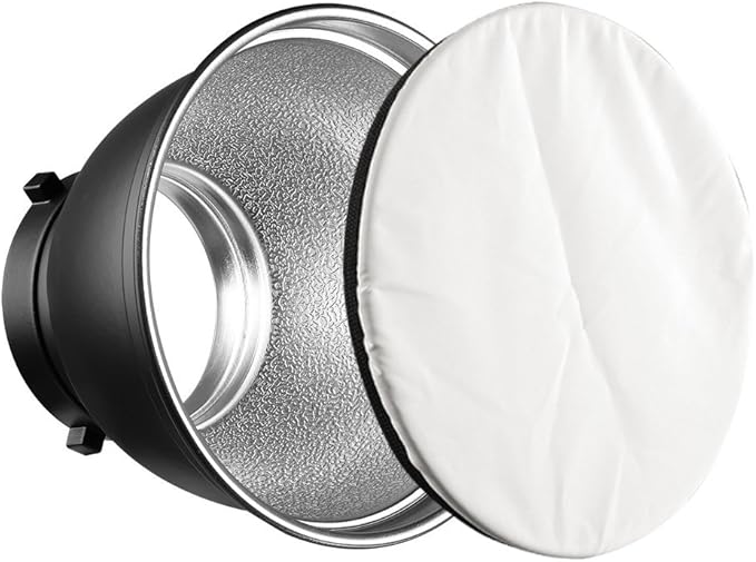 7" Standard Reflector Lamp Shade Dish Diffuser with 20° /40°/ 60° Honeycomb Grid White Soft Cloth for Bowens Mount Studio Strobe Flash Light Speedlite