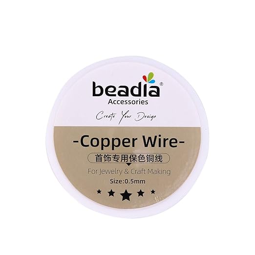Silver Copper Wire 0.5mm Bead Cord for Bracelet Necklace Charm Beading Jewelry Making 22yard