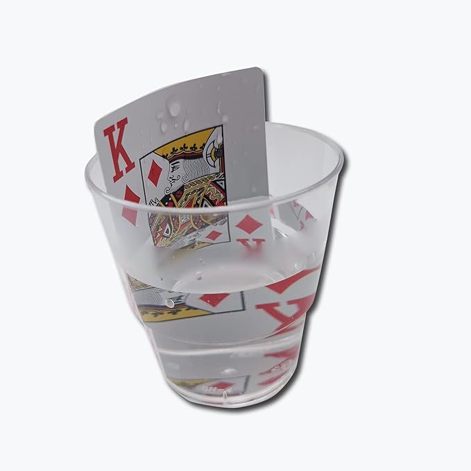 Plastic Playing Cards, Real Poker Size, Casino Quality, Jumbo Index, Waterproof & Washable, Perfect for Texas Hold’em Poker, 1 Blue Deck