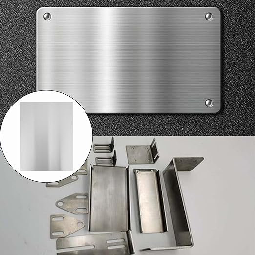 430 Stainless Steel Sheet Metal 12" x 16" x 1/32" Inch Metal Plates for Magnetic Mount Board Wall 20GA(0.80MM) 430 Stainless Steel Shim Stock Plates Metal Sheets for Crafting, Kitchen DIY, Office