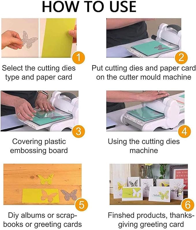 YKW Scalloped Background Frame Metal Cutting Dies Set for Card Making Albums Scrapbooking Paper Crafts DIY Tool Kit, Embossing Tools Die Cuts Etching Templates Stamps Paper Card Decorations