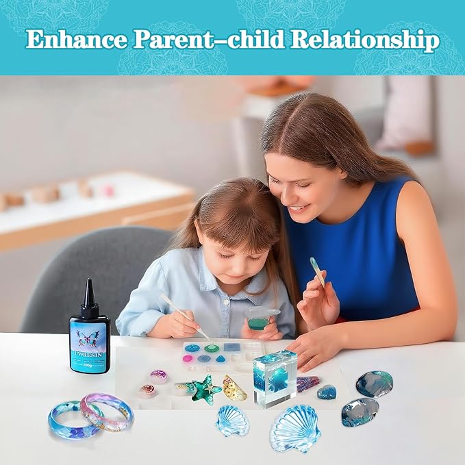EKACO UV Resin, 400g UV Epoxy Resin Type Fast Curing Premixed Low Odor Super Clear Hard UV Epoxy for DIY Craft Decorations, Beginners Jewelry Making and Resin Art