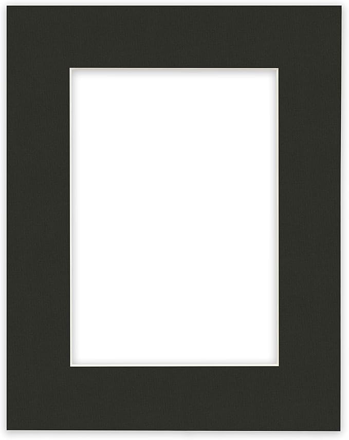 Craig Frames B404 Pre-Cut Mat Board for 11x14 Print, 16x20, Textured Black
