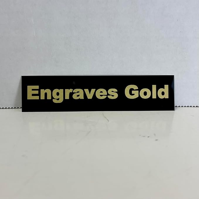 Blank Metal Plates for Laser Engraving - 4 Pack | Aluminum Sheets 0.020" Thick | CO2, Diode, Fiber Laser Compatible | Multiple Sizes & Colors (Black (engraves gold), 12x24 inch)