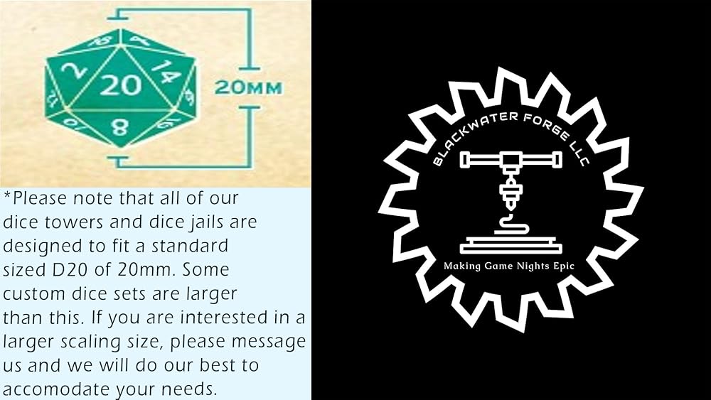 Dragon 3D Printed Dice Tower - Mythic Roll Collection - Unchained Games - Ascend to New Heights with your Rolls! (01.) Black)