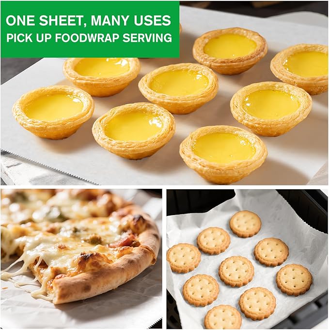 Precut POP UP Deli Paper Sheet Pack of 200, Interfolded Heavy Paper for Food Wrap and Serving (10" x 10-1/2", White)