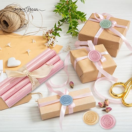 Green Wax Seal Sticks, 8 Pack, Perfect for Wedding Invitations, Envelopes, Cards & More