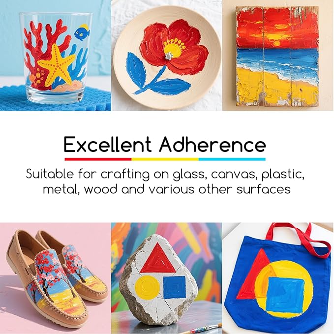 MEEDEN Beginners Acrylic Paint Set: 12 Colors 12ml/0.41 fl oz Heavy Body Art Craft Paints - Non-Toxic Rich Pigment Hobbists Halloween Pumpkin Painting for Kids Adults on Canvas Wood Fabric