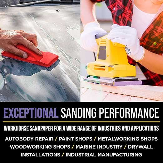 Dura-Gold Premium 600 Grit PSA Purple Film Ceramic Longboard Sandpaper, 2-3/4" Wide Continuous 20 Yard Roll - Self Adhesive Stickyback for Auto & Wood Air File Long Board Sanders, Hand Sanding Blocks