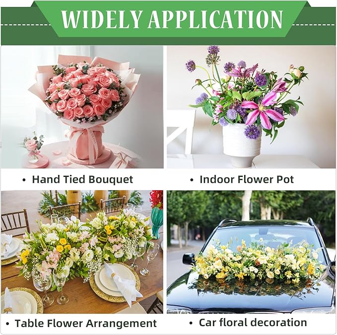 Gardace 10 Pack Floral Foam Blocks Each (8.7"L x 3.5"W x 2"H), Green Wet and Dry Floral Foam, Used for Fresh Flowers and Artificial Flowers, Plant Foam is Suitable for Wedding, Festival Decoration