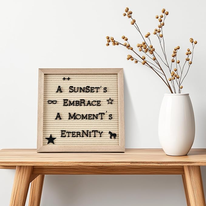 Pre-Cut Letters for Felt Letter Board, 736 Pieces Including Characters, Numbers, Symbols, Daily Words Cursive Letters with Sorting Tray for Changeable Plastic Message Boards (White)