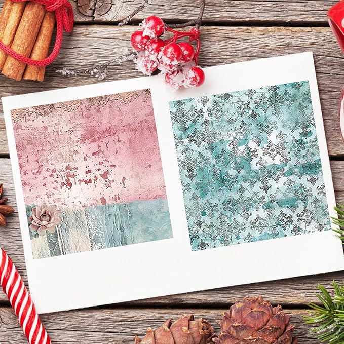Scrapbook Paper 12x12 inch, 24 Sheets DIY Origami Decorative Craft, Double sided printing, Photo Album Decor Wooden-free Paper for Gift Wrapping Card Making Collage Album Decorative (Black)