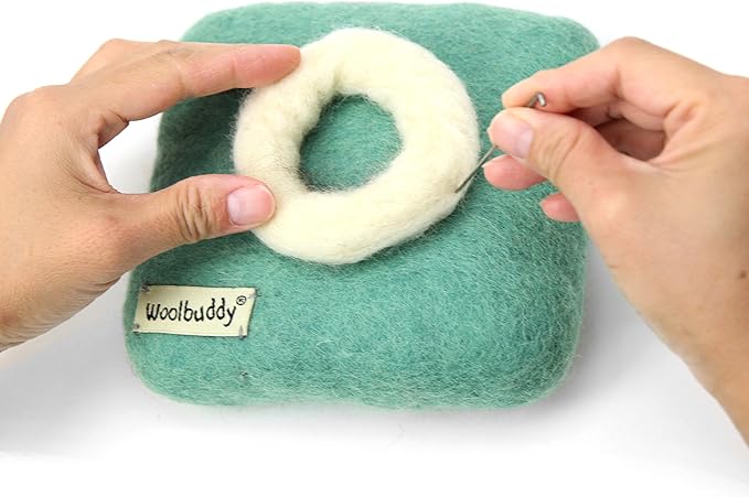 Woolbuddy Needle Felting Wool Mat β 6x6x1.5 Inch Pad for Felting Projects β Durable, Eco-Friendly Alternative to Foam Felting Pads β Ideal for Felting Supplies & Tools (Lavender)