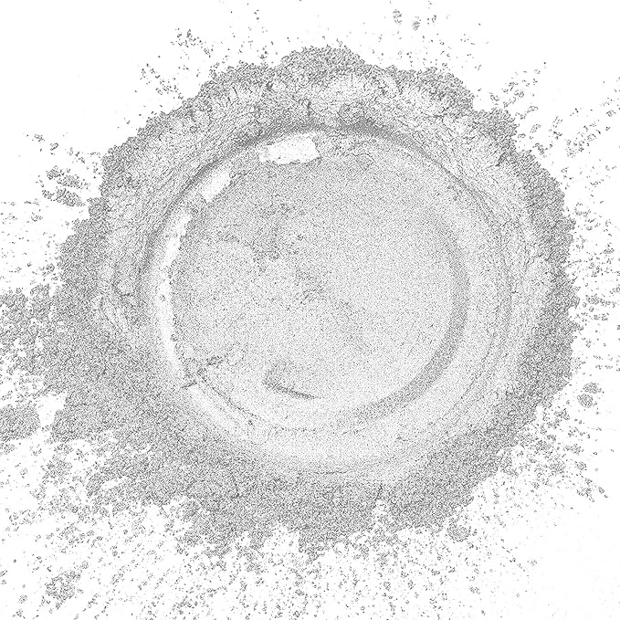 Pearl White Mica Powder for Epoxy Resin,Natural Shimmer Mica Powder Used for Coloring Resin Artwork, car Spray Paint, Candles, soap, Eye Shadow, Lip Gloss, Nail Polish(50g/1.7oz)