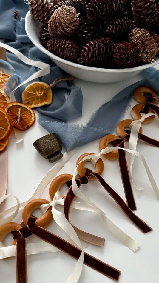 DIY Wreath Decorations with Velvet Ribbon