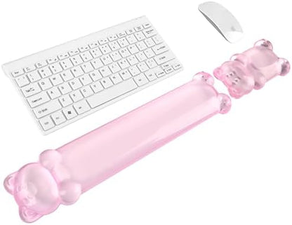 Gel Keyboard and Mouse Wrist Rest Set – Clear Wrist Rest by Sumgsn