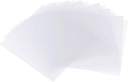 12-Pack 5 mil 12-Inch-by-12-Inch Blank Stencil Sheet for Cricut Vinyl, Silhouette, Transparent PET Acetate Mylar Craft Template Material