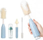 Baby Bottle Brush with Push-Press Foam Design, Silicone Bottle Brush by Cochildor