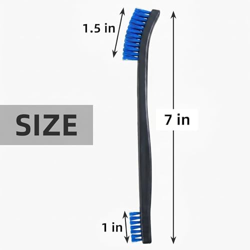6 Pack Miaozhun Double-Ended Gun Cleaning Brush, 7 Inch Blue Nylon Bristle - Image 2
