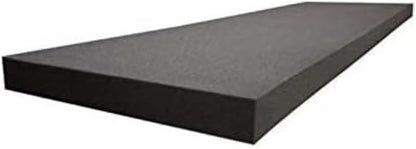 GoTo Foam 1" x 24" x 72" Black Upholstery Foam Sheet - 1.8 Density, Firm (44 ILD), Open-Cell Polyurethane - Cushion Replacement, DIY, Soundproofing