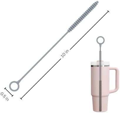 Silicone Bottle Brush & Silicone Straw Cleaner Set – 12.5” Long Handle - Image 4