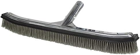 Poolmaster Stainless Steel Pool Algae Brush, Heavy-Duty Aluminum Back, by Poolmaster