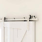 TSMST 4FT Sliding Barn Door Hardware Kit, Stainless Steel Heavy Duty Sturdy by TSMST