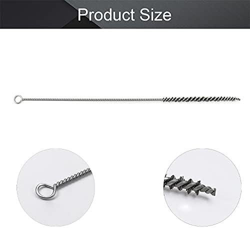 Utoolmart Steel Wire Cleaning Brush, Spiral Power Tube Brush, 0.2-inch Diameter - Image 2