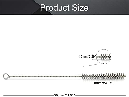 Utoolmart Steel Wire Cleaning Brush, Spiral Power Tube Brush, Steel Wire Tube - Image 2