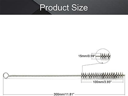 Utoolmart Steel Wire Cleaning Brush, Spiral Power Tube Brush, Steel Wire Tube - Image 2