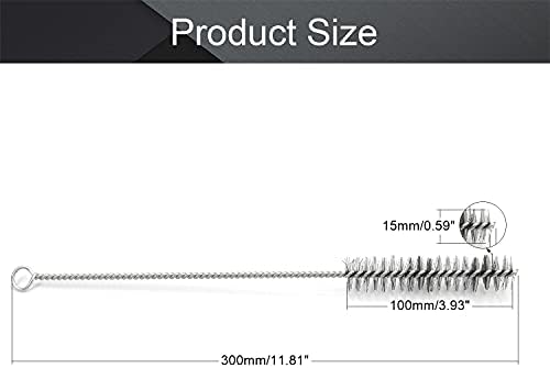Utoolmart Steel Wire Cleaning Brush, Spiral Power Tube Brush, Steel Wire Tube - Image 2