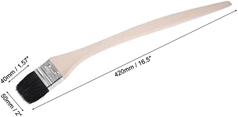 uxcell Bent Radiator Paint Brush 17" Length 2" Width Bristle - Image 2