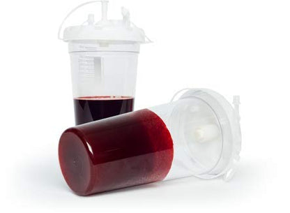 DiSorb Suction Canister Sterilizer Absorbent Powder - Absorbs Bodily Fluids & Blood - For Hospitals, Health Care Facilities, Veterinary Clinics - EPA Approved Solidifier - 1200cc -100 Bottles Per Case