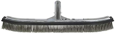 Poolmaster Stainless Steel Pool Algae Brush, Heavy-Duty Aluminum Back, - Image 2