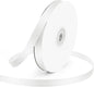 KMER LIFE 3/8" Wide x 50 Yards White Single Faced Polyester Satin Ribbon - Perfect for Wedding Decor, Wreaths, Crafts, Gift Wrapping & Other Projects
