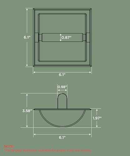 FORIOUS Recessed Toilet Paper Holder - Image 2