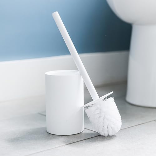Yew Design Matte White Toilet Bowl Brush - Image 7