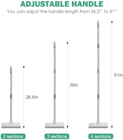 SetSail Floor Scrub Brush with 51-Inch Long Adjustable Handle 2 in 1 Scrape - Image 2