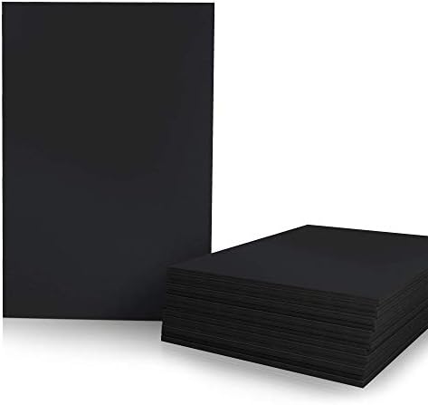 Black Foam Board 11 x 14 x 3/16" (5mm) Inch, 15 Pack Acid-Free Foam Core Poster Board Sheets for Art, Crafts, Presentation, Vision Board, Signboard, and Party Decorations
