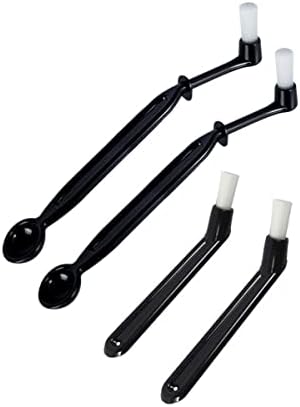 Set of 4pc Coffee Tool Espresso Coffee Machine Cleaning Brush & Descaling Spoon by Baukon