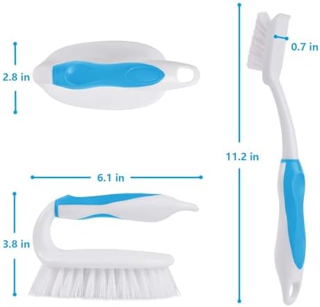 Scrub Brush Set, 4 Pack Deep Cleaning Brush Kit - Image 6